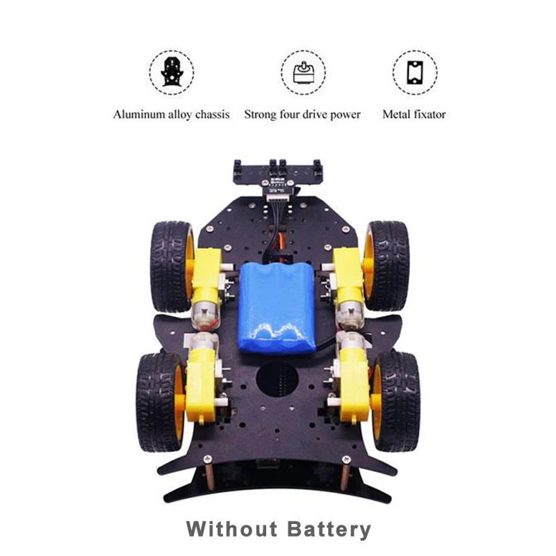 Raspberry Pi 4B 4WD умный робот набор для самостоятельной сборки автомобиля
