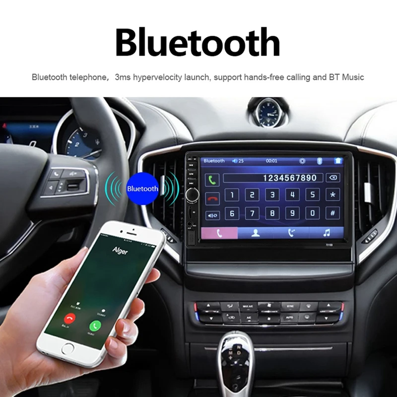 

Double 2 Din 7018B Autoradio Car Mp5 Radio Player 7 InchPress Screen Multimedia Car Radio With Bluetooth Mirror Usb Fm Car Radio