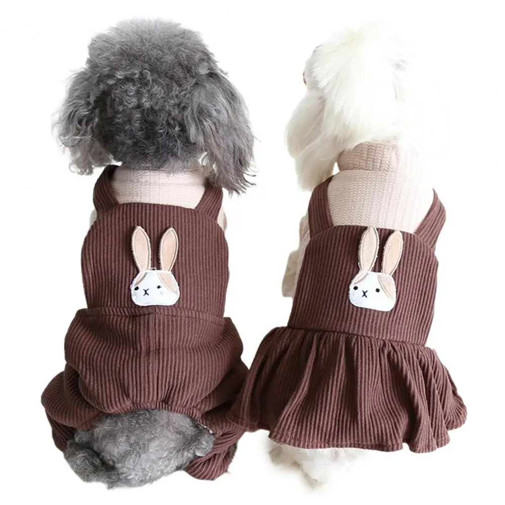 

Great Pet Clothes All-matching Fabric Fade-resistant Winter Warm Coat Clothes Dog Jumpsuit Puppy Skirt