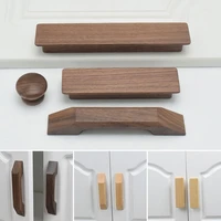 modern beech wooden handles for cabinet and wardrobe drawer handles drawer dresser door knobs cupboard knob furniture handles