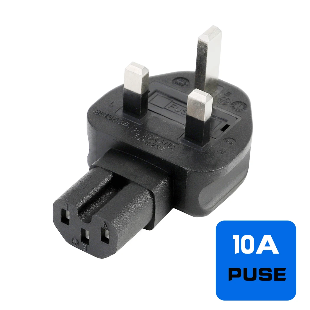 Jorinduuk 3 полюсный штекер к IEC 320 C15 адаптер питания переменного тока Великобритания