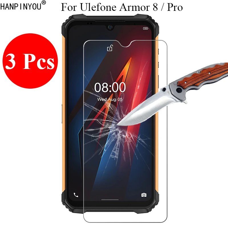 Защитное закаленное стекло 9H 2.5D 3 шт./лот пленка для экрана Ulefone Armor 8 Armor8 / Pro 6 1