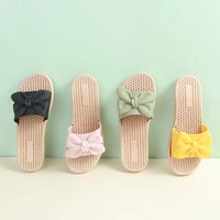 2021 slippers female summer new bow fashion flip flops female student dormitory indoor and outdoor wear fresh female sandals
