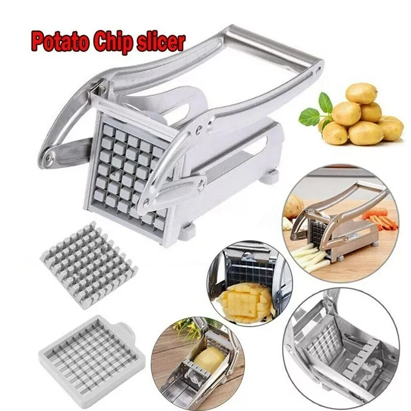 

Kitchen Potato Cutter Manual Potato Spiral Cutter Stainless Steel Fries Machine Fruit Shredder Food Slicer Dicer Cooking Gadget