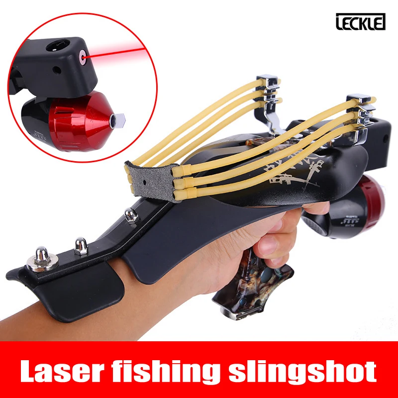 1Set Slingshot Laser Fishing With Infrared Targeting For Outdoor Hunting Shooting Can Using Steel Balls And Arrow | Игрушки и хобби