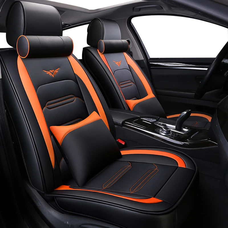 Автомобильные чехлы ZHOUSHENGLEE из экокожи с полным покрытием для geely ck emgrand ec7 x7 mk cross sc7