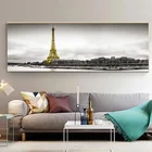 Пейзаж, Картина на холсте, поверхность спокойного озера, длинный мост, дерево, черно-белые постеры, настенные картины для комнаты, домашний декор