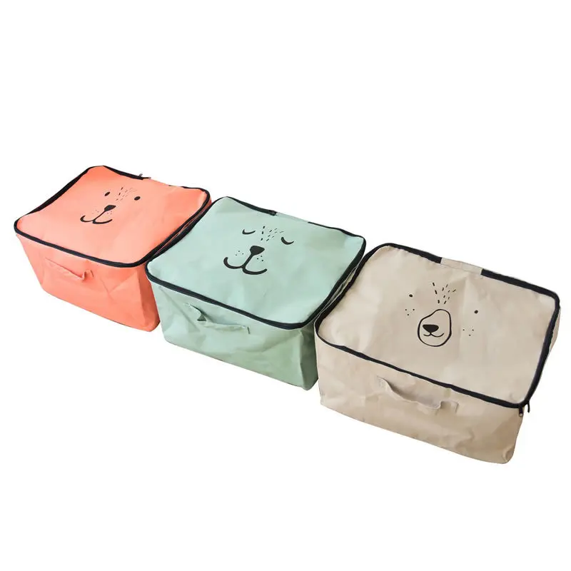 

Cloth Storage, Cartoon Expression Quilt Storage Bag, Waterproof and Moisture-proof Clothing Finishing Storage Bag