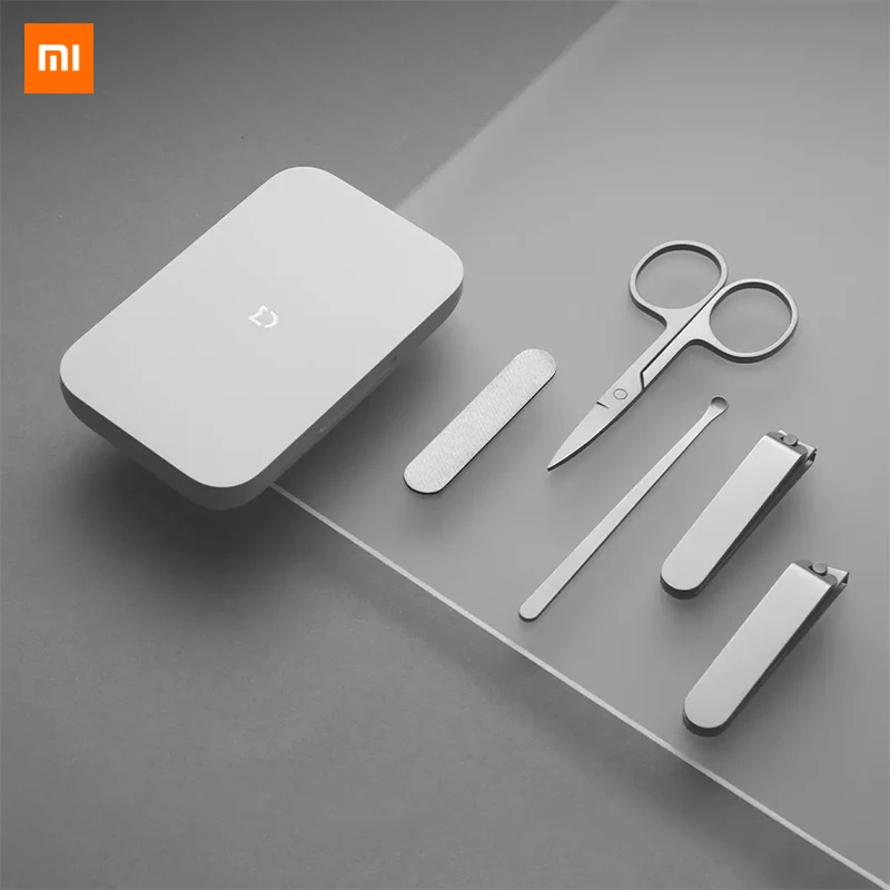 

Набор кусачек для ногтей Xiaomi Mijia, 5 шт., портативные маникюрные кусачки для ногтей с магнитным поглощением, набор инструментов из нержавеющей...