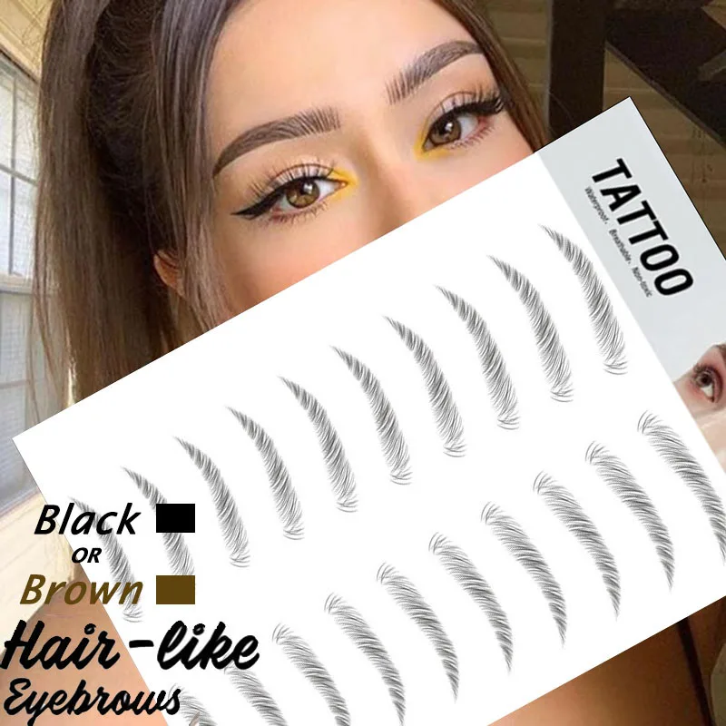 4D имитация экологических бровей натуральные водонепроницаемые стойкие волосы