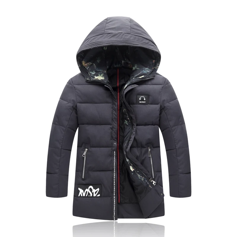 4XL-9XL длинная Парка мужская зимняя одежда теплое мужское плотное пальто с капюшоном зимняя хлопковая стеганая куртка Veste Homme Inverno W15 - Цвет: Серый