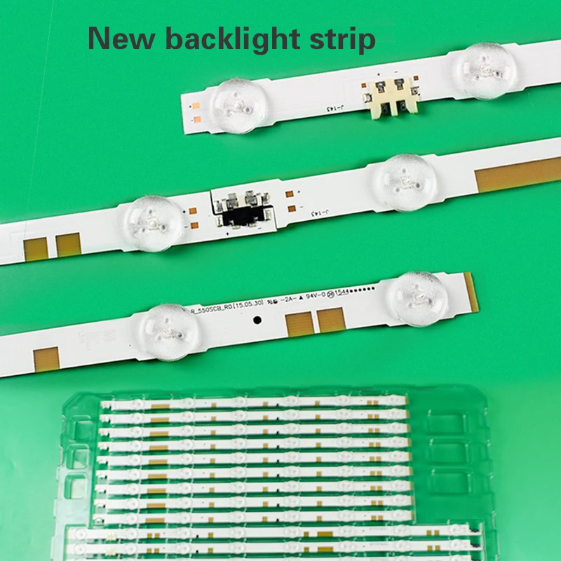 

[New kit] 18pcs/set of LED backlight strip D2GE-550SCB-R3 D2GE-550SCA-R3 suitable for Samsung UA55F6400AJ 2013SVS55F R 7 L 11 25