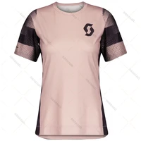 2021 womens scott short sleeved quick drying cycling jersey dh off road motorcycle shirt mtbdownhill cycling sportswear