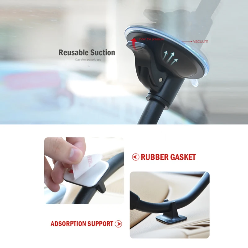 Автомобильный держатель для телефона на лобовое стекло универсальная подставка