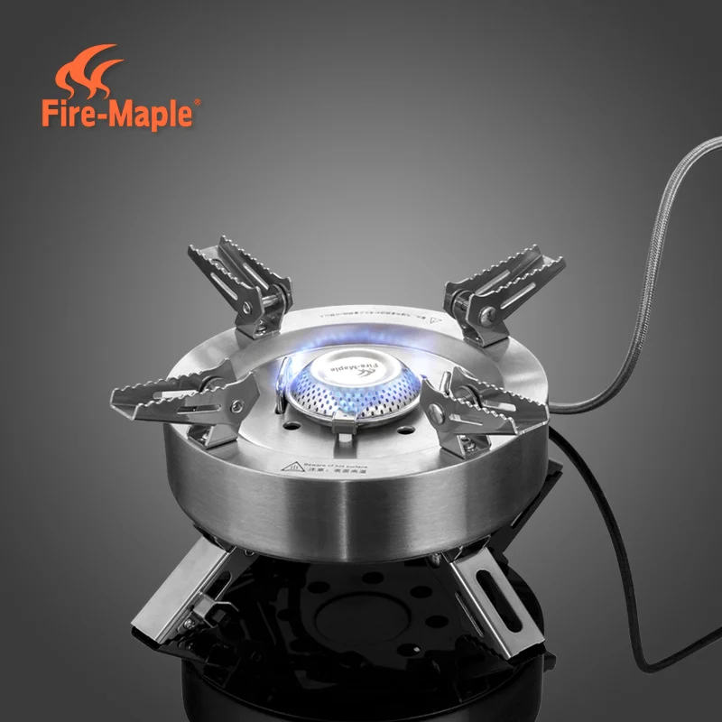 Газовая горелка 11000 Вт высокомощная туристическая плита ветрозащитная газовая с