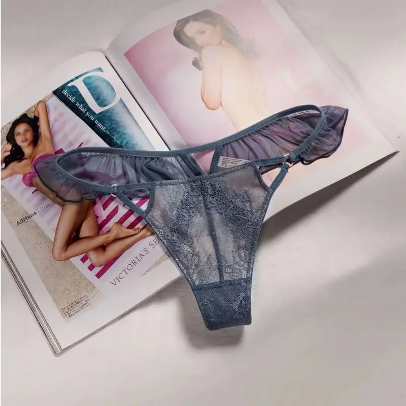 Роскошные женские кружевные сексуальные стринги ажурные G эротическое нижнее