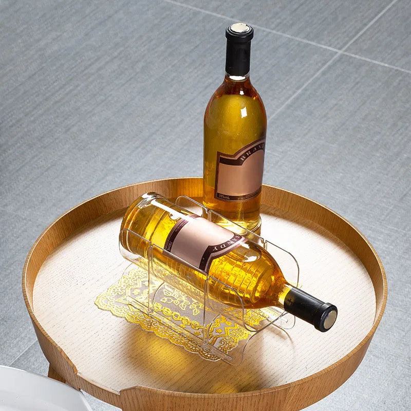 Пластиковый отдельно стоящий стеллаж для вина Штабелируемый органайзер