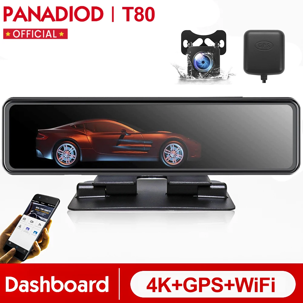 Видеорегистратор автомобильный 12 дюймов 4K 2160P GPS Wi-Fi | Автомобили и мотоциклы