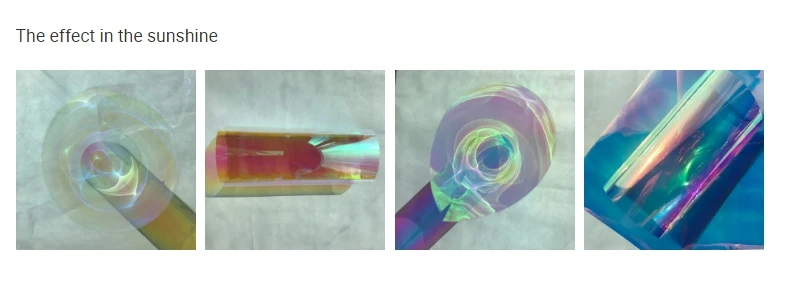 Самоклеящаяся радужная Пленка для строительства стекла 68 см x 30 м|window film solar|window