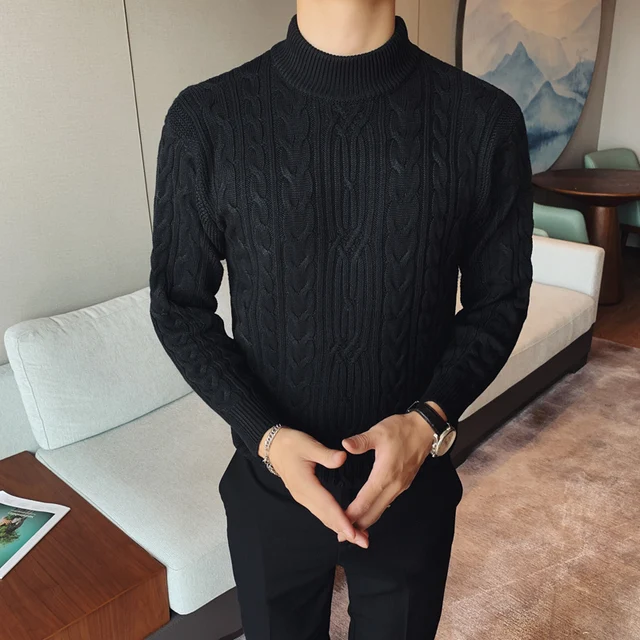 Casual Men's Sweater Turtleneck 
