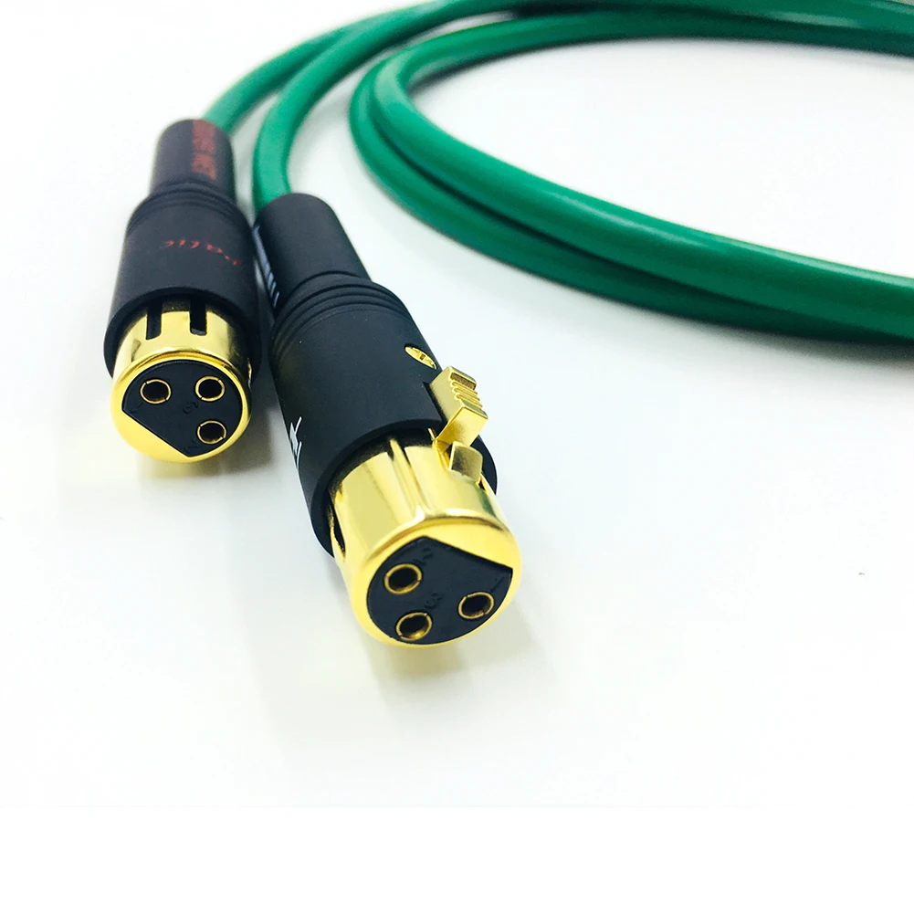 Colleimagge Hifi XLR мама к RCA папа кабель 3 Pin штекер Женский межблочный провод 2RCA 2XLR аудио