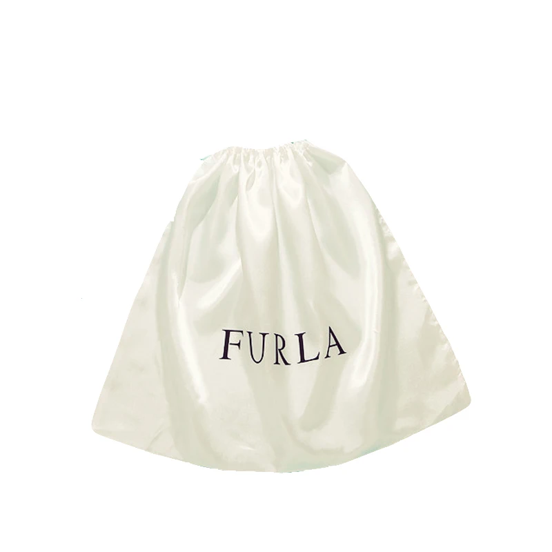 Белая атласная универсальная сумка для хранения на шнурке импортные товары