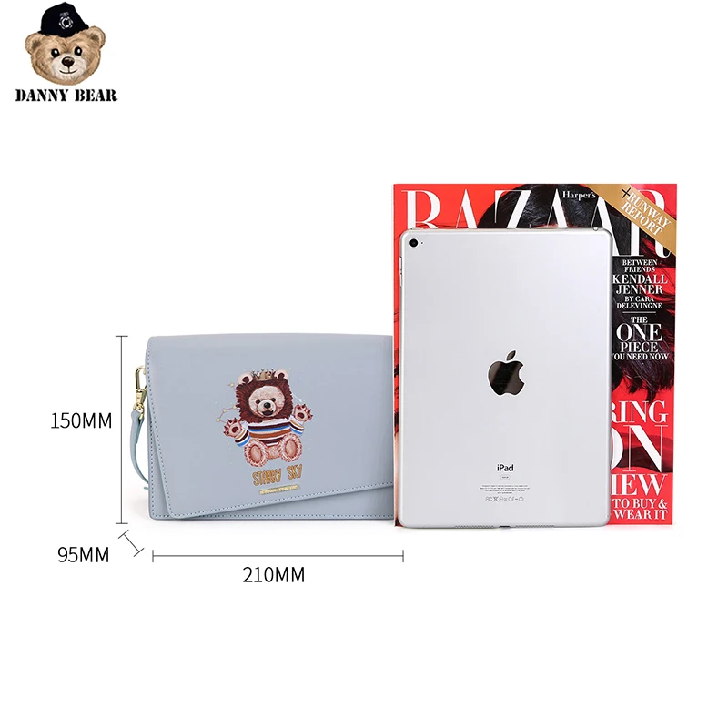 

Danny Bear Jeans Bear Series Shoulder Bag Women Fashion Solid Synthetic Leather Handbag Female Crossbody DJB9816162