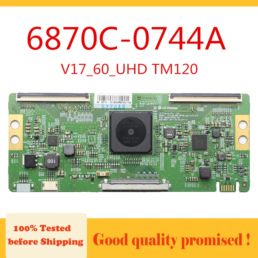 Tcon Board 6870C 0744A V17 _ 60 UHD TM120 TV для LG и т. д. Оригинальная логическая плата t con