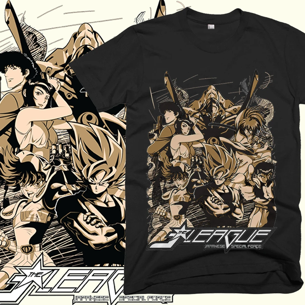 Ретро дизайн японского аниме Sainte Seiya Son Goku ковбой Bebop Himura Kenshin YuYu Hakusho футболка Классическая футболка с героями мультфильмов
