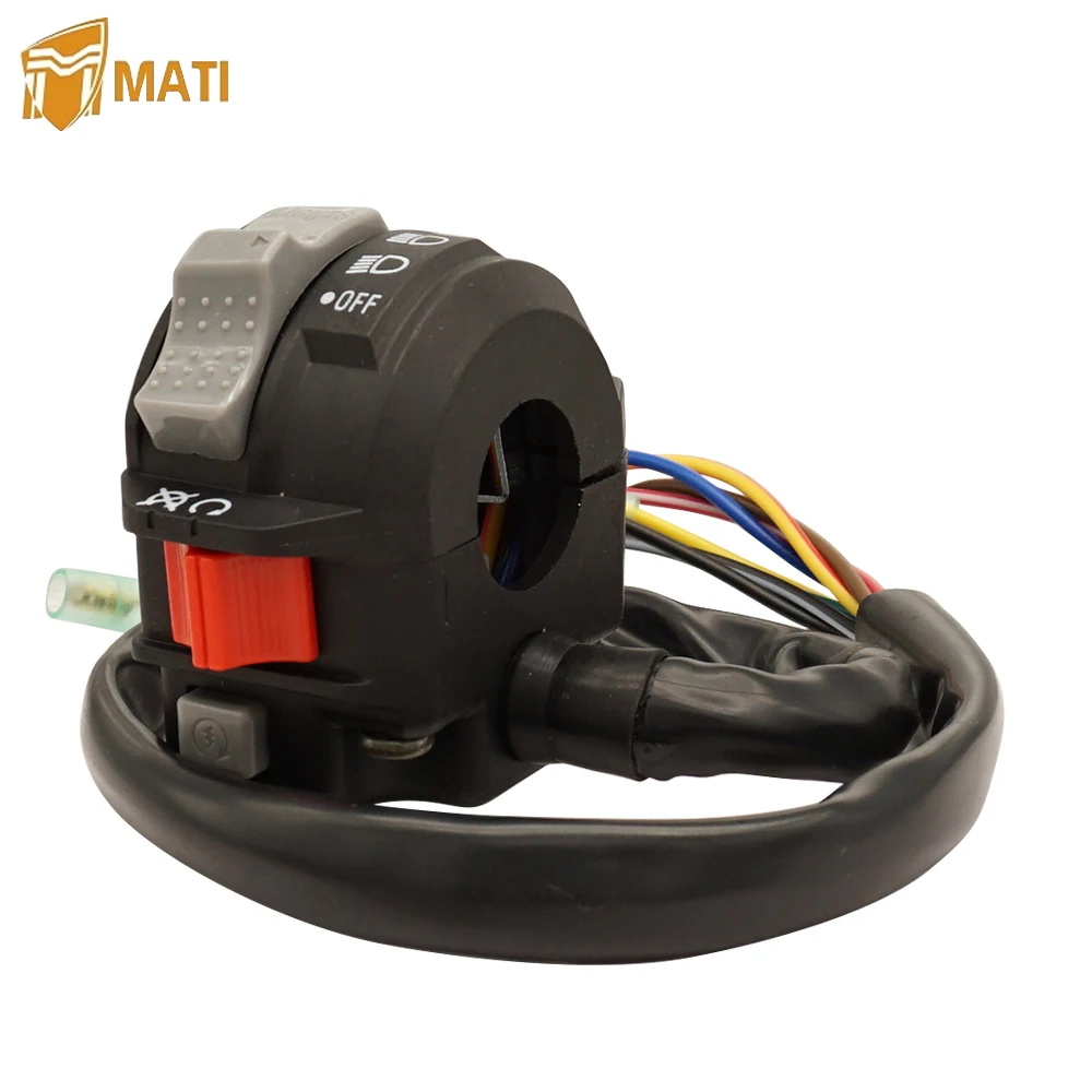 Левый переключатель на руль Управление запуском двигателя фара для Yamaha ATV Moto 4 200