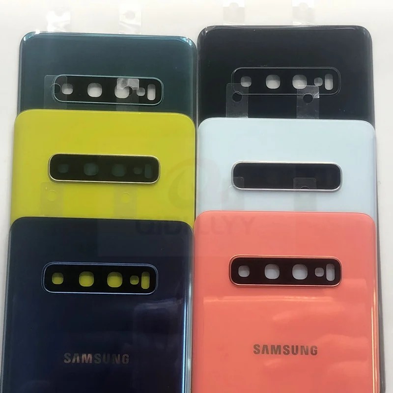 Для SAMSUNG Galaxy S10 G973F Plus G975F стеклянная крышка для батареи задняя дверь корпус