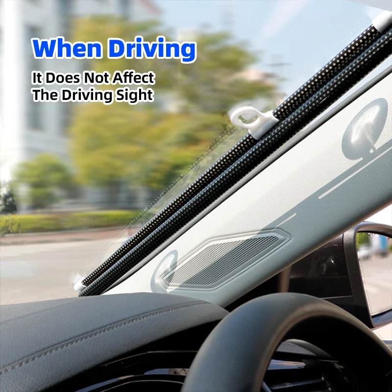 Автомобильная Солнцезащитная занавеска автоматическая выдвижная на ветровое