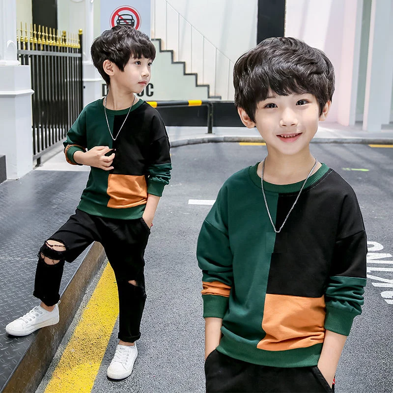 Толстовки для мальчиков одежда на весну и осень детская толстовка с капюшоном