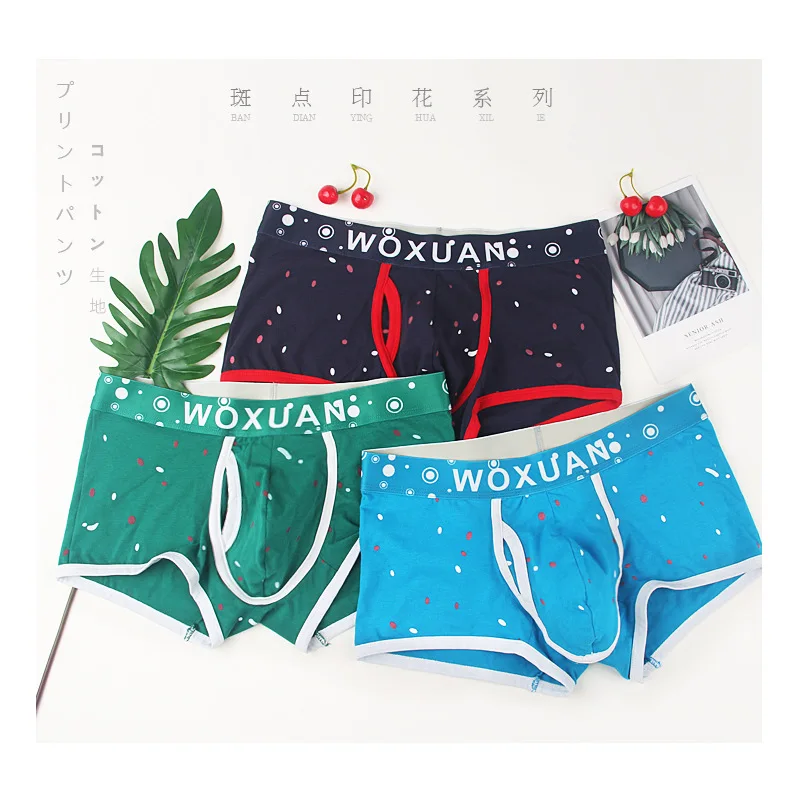 Wholesale Men's Boxer Shorts Sexy Printed Underwear Lingerie 6pcs/pack Mens Penis Pouch Boxers Trunks Soft Underwear M-XXL