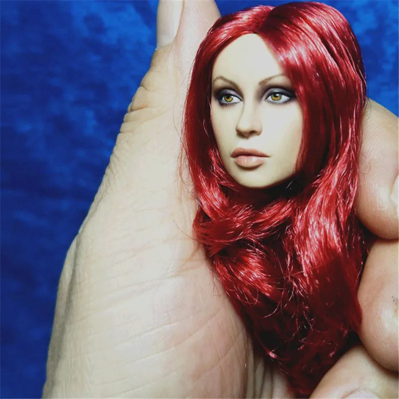 

In stock WOLFKING 1/6 Female Pirate Blond Hair Head Sculpt Carved WK89016 For 12" Figure