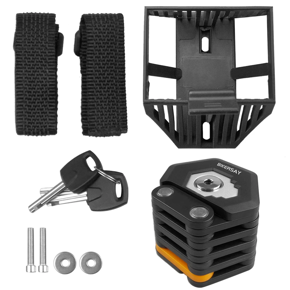 

Foldable Bike Lock Anti-theft 85cm Bicycle Adjustable Lock with 3 Keys for Mountain Bike Road Bicycle Accessoires