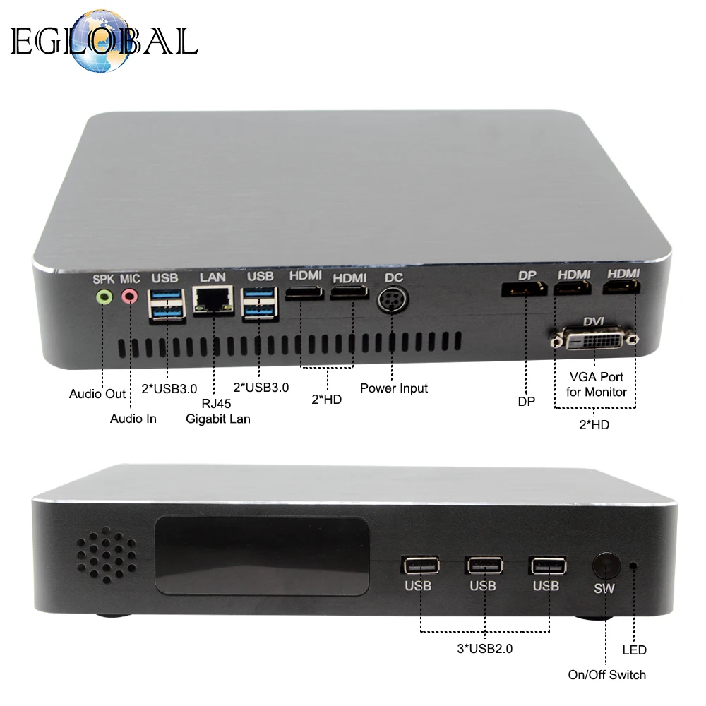 Eglobal игровой мини стационарного персонального компьютера Дискретная i9-9900 i7-9700F