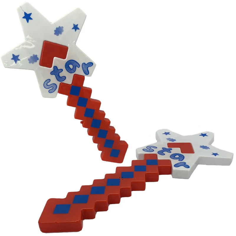 Игрушечный меч в форме звезды с цветным светильник и музыка для детей ролевые