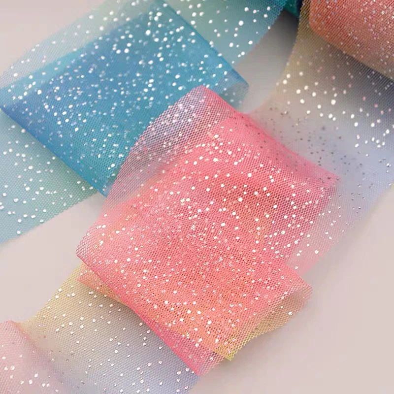 5 ярдов 60 мм цветная градиентная лента из органзы для творчества украшения