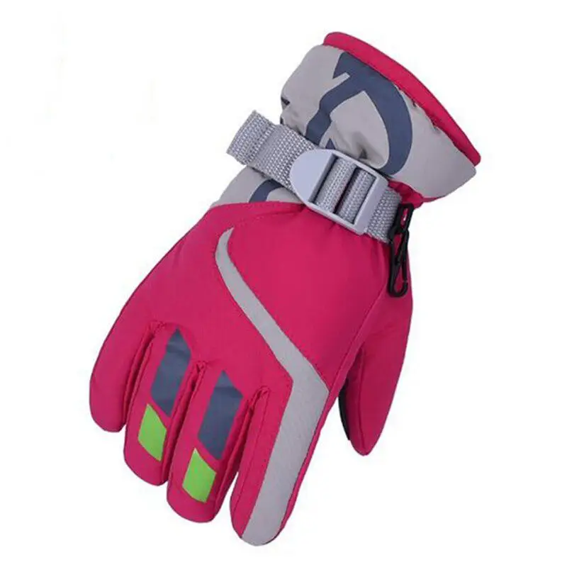 Kuulee 1 шт. перчатки Дети ветрозащитный водонепроницаемый для снега лыжные зимние