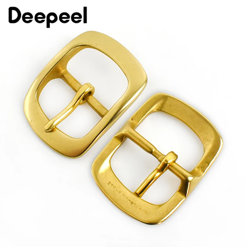 Deepeel 38 мм твёрдая латунная пряжка для мужчин и женщин металлическая с язычком