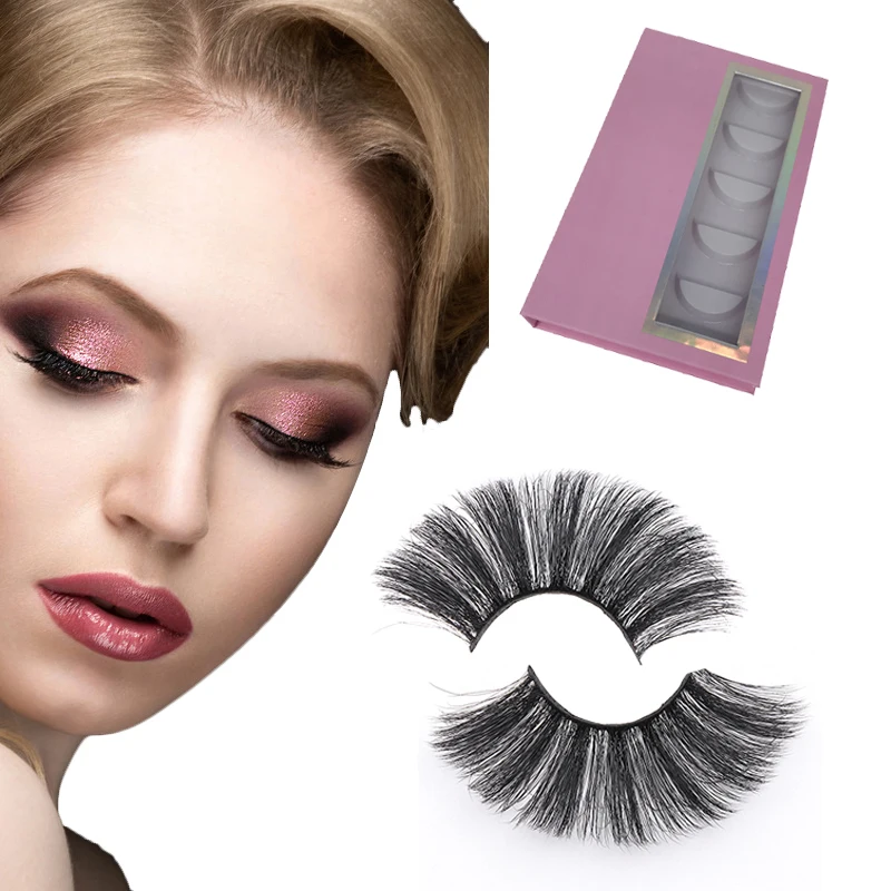 

6d Faux Mink Lashes 5 pairs With Own Brand Eyelashes Wholesale Eye Lash Custom Logo