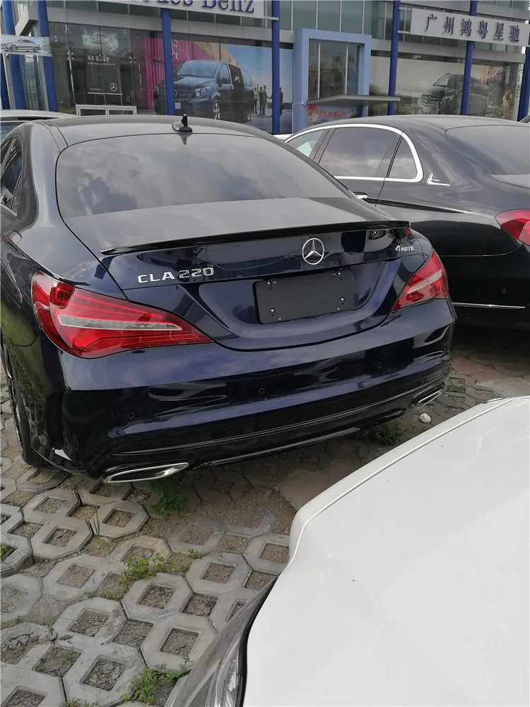Спойлер для Mercedes Benz CLA W117 CLA220 250 180 2014 2017 спойлер из АБС пластика заднее крыло