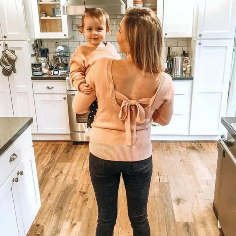 Новое поступление одинаковые наряды для мамы и девочек одежда дочки Зимний