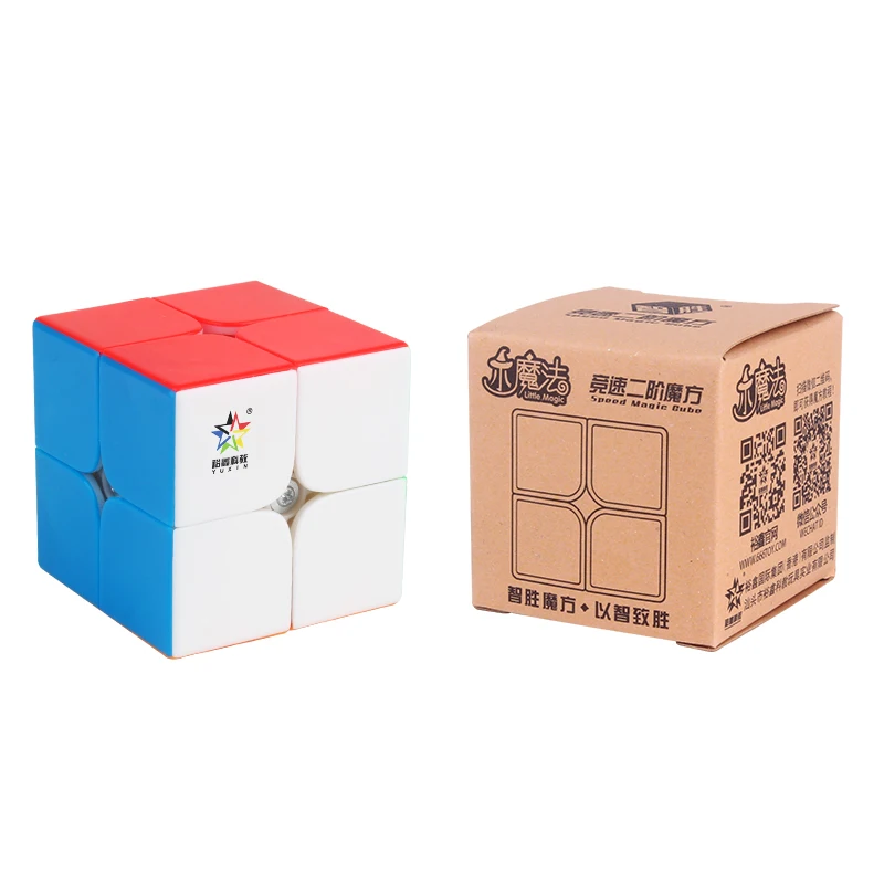 Оригинальная волшебная игрушка Yuxin Little Magic 2x2 v2 M волшебный магнитный кубик
