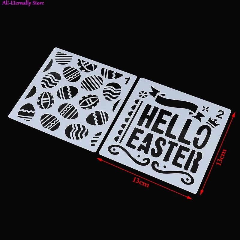 

12 Pack Easter Painting and Drawing Stencils Hollow Templates Plastic Crafts