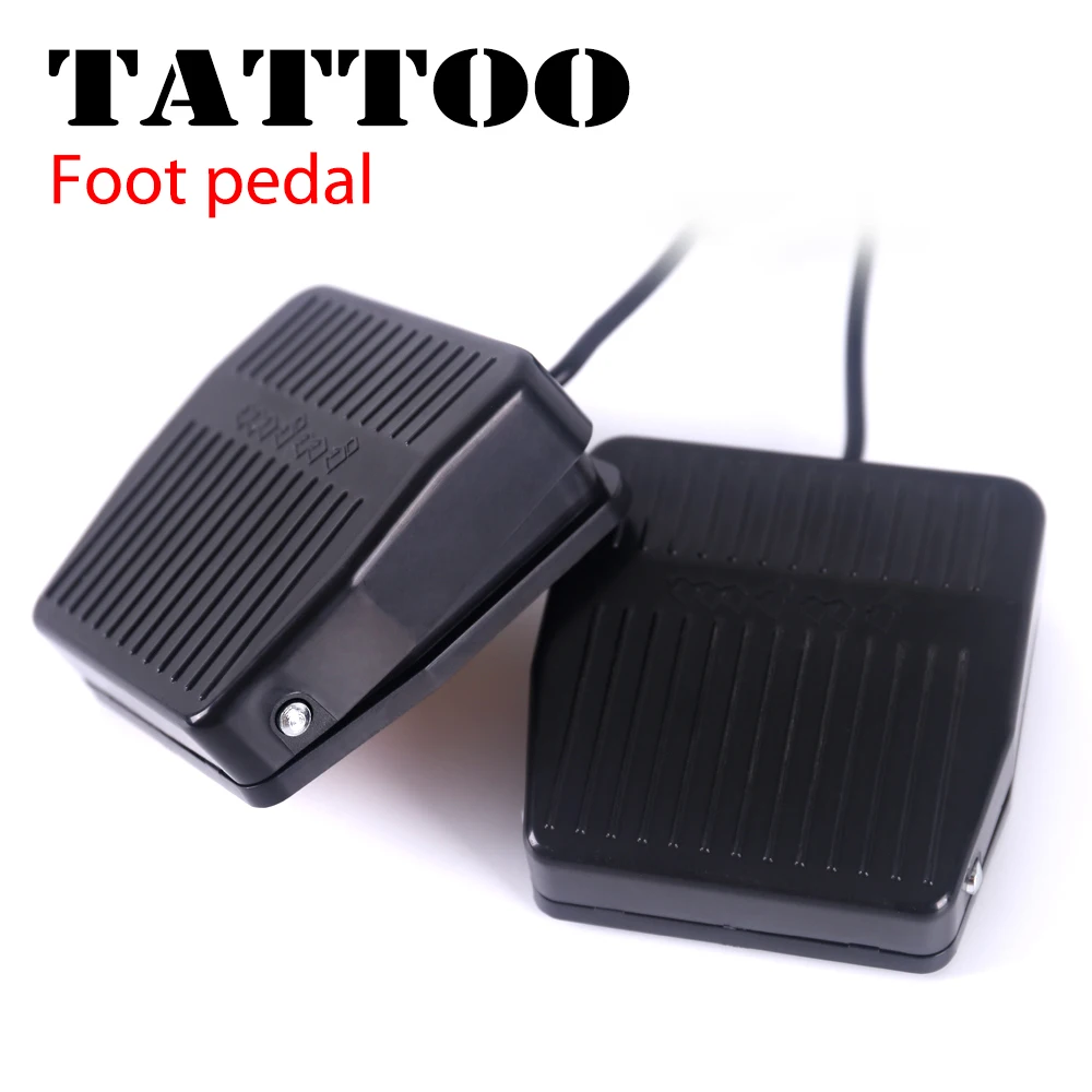 SPARK Black Plastic Tattoo Foot Pedal big Tattoo Machine Accessory Anti Slip Foot Tattoos Pedal Tools Switch Pedal Tattoo Power