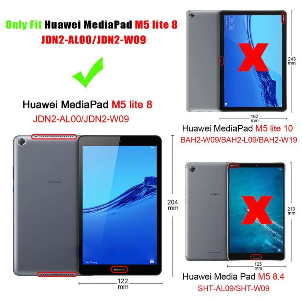 Чехол для huawei mediapad M5 Lite 8 0 JDN2 W09 AL00 стоячая таблетница чехол m5 lite дюймов + пленка