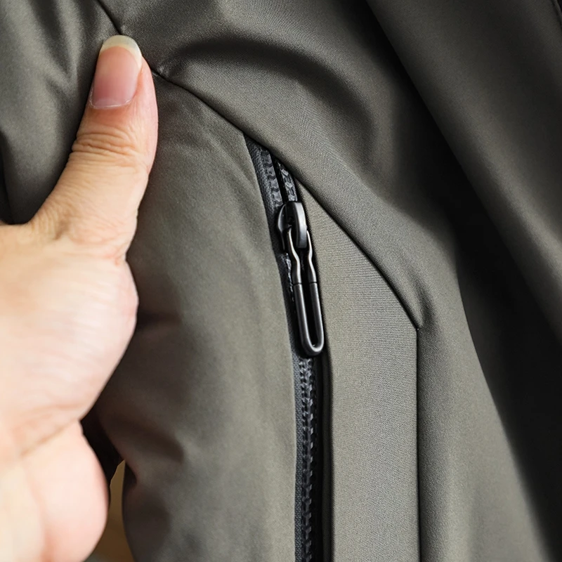 2021 winter men's clothing thicken warm men's jacket hooded men's mid-length coat fashionable cotton jacket