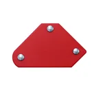 Мощный магнитный Сварочный позиционер, стальной держатель 9 фунтов, локатор для пайки, многоугольный, 4590135 градусов, красный сварочный инструмент, 58x50 мм